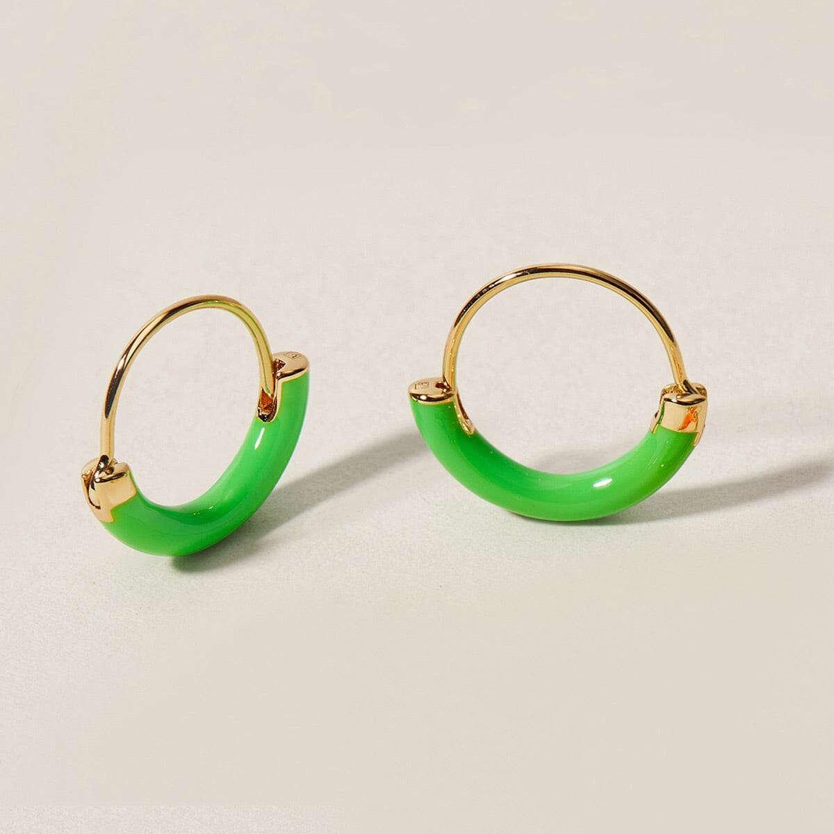 Open Weave Hoop Earrings - Neon Orange – Make Made Jewelry